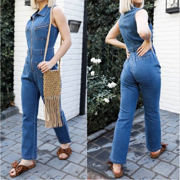 Casual Denim Overall jumpsuit